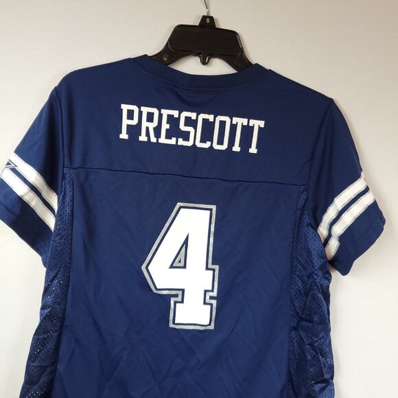 Dak Prescott 4 Players Jersey Women's Dallas Cowboys Navy Blue NWT Sz Large - Picture 11 of 12